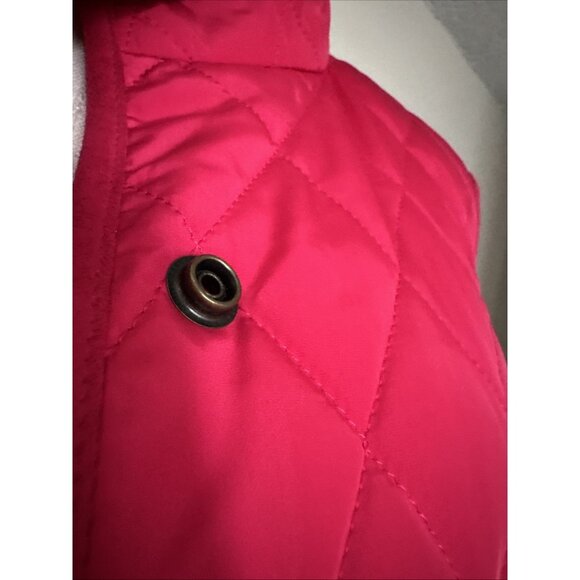 Talbots Weatherproof Quilted Puffer Casual Vest Dark Pink Women’s Size S - Picture 7 of 16